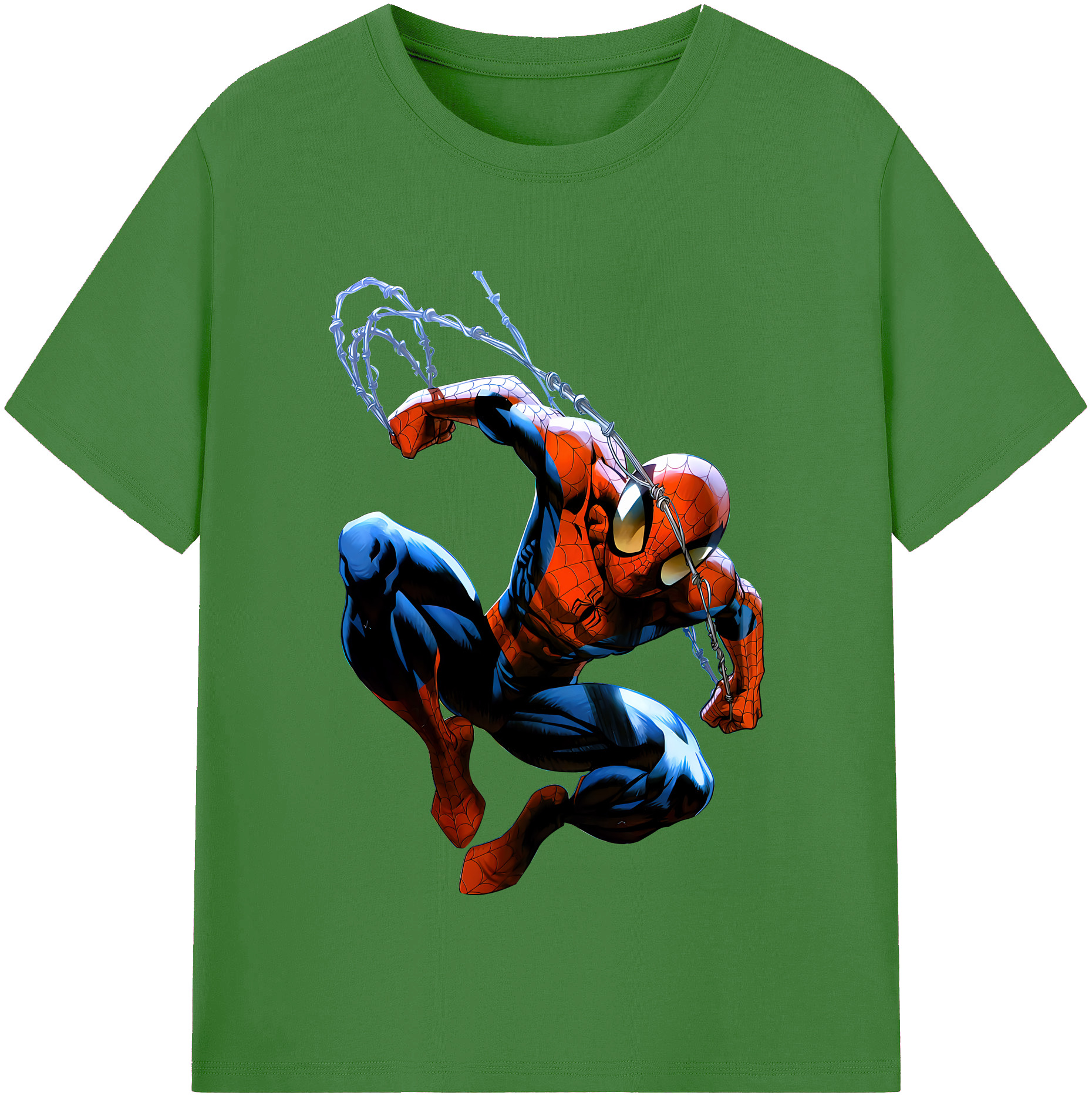 （画像用） Spider Man スパイダーマン レディースカジュアルプリントTシャツ（綿100％）